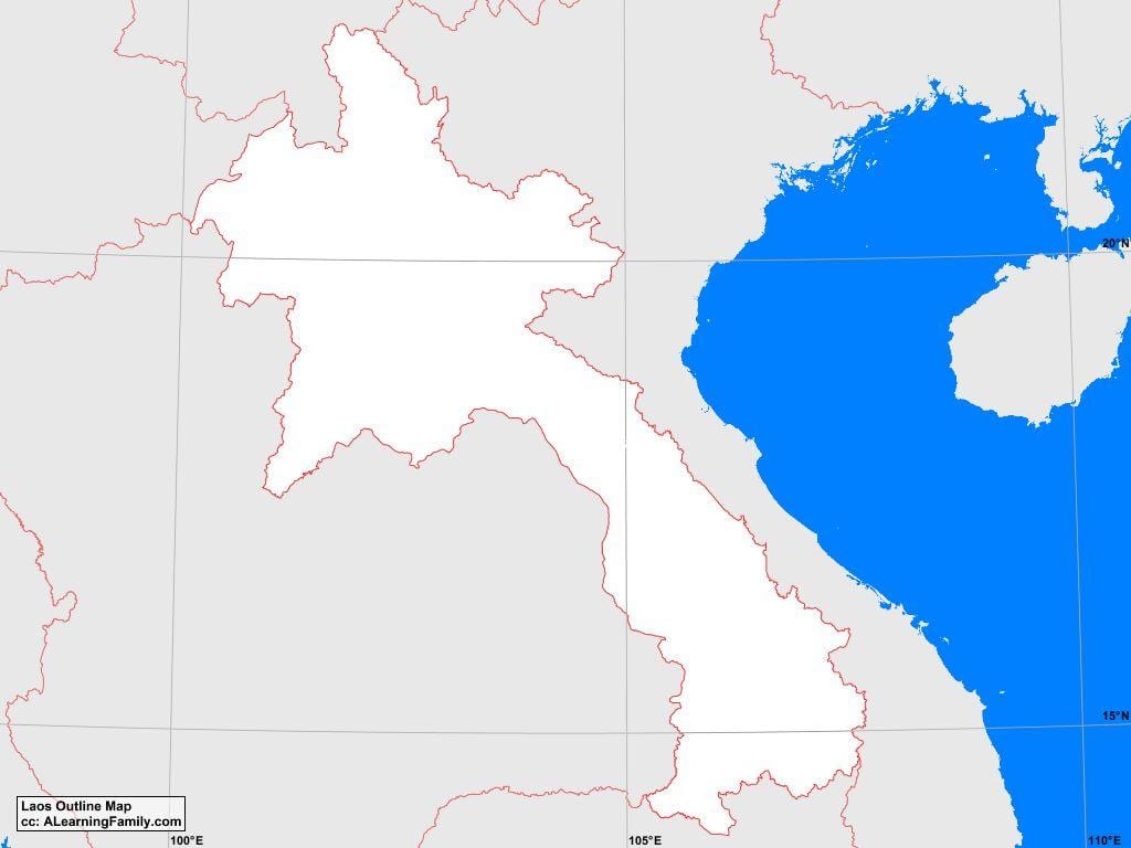 ಮ್ಯಾಪ್ ಆಫ್ ಲಾವೋಸ್ ಔಟ್ಲೈನ್