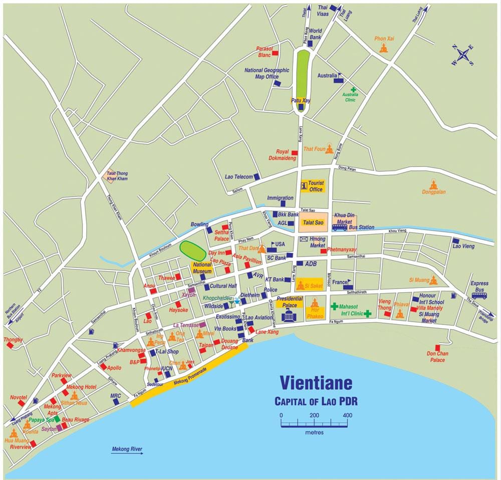 ನಕ್ಷೆ vientiane ಲಾವೋಸ್
