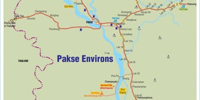 ನಕ್ಷೆ pakse ಲಾವೋಸ್
